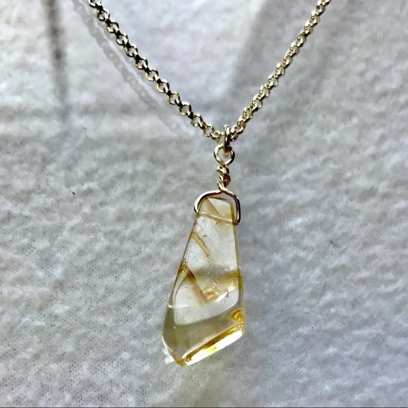 Stylish Genuine Citrine Pendant! - Picture 4 of 5
